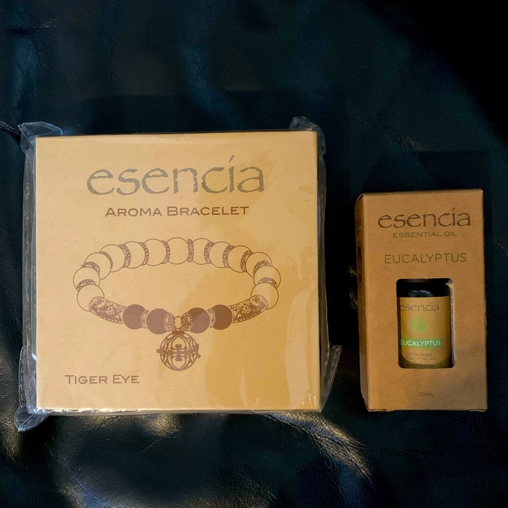 Esencia Tiger Eye Aroma Bracelet + Essential Oil